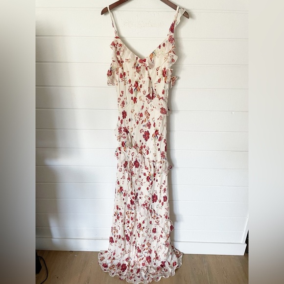 NWT Anthropologie Let Me Be Sleeveless Ruffle Floral
Maxi Dress Size 14 - Picture 6 of 15